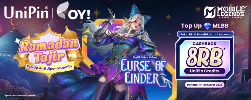 Ramadan Makin Hemat dengan Cashback 8 Ribu dan Dapatkan Skin Selena “Curse of Cinder” Setiap Top Up Diamonds MLBB Pakai BRI & Mandiri VA